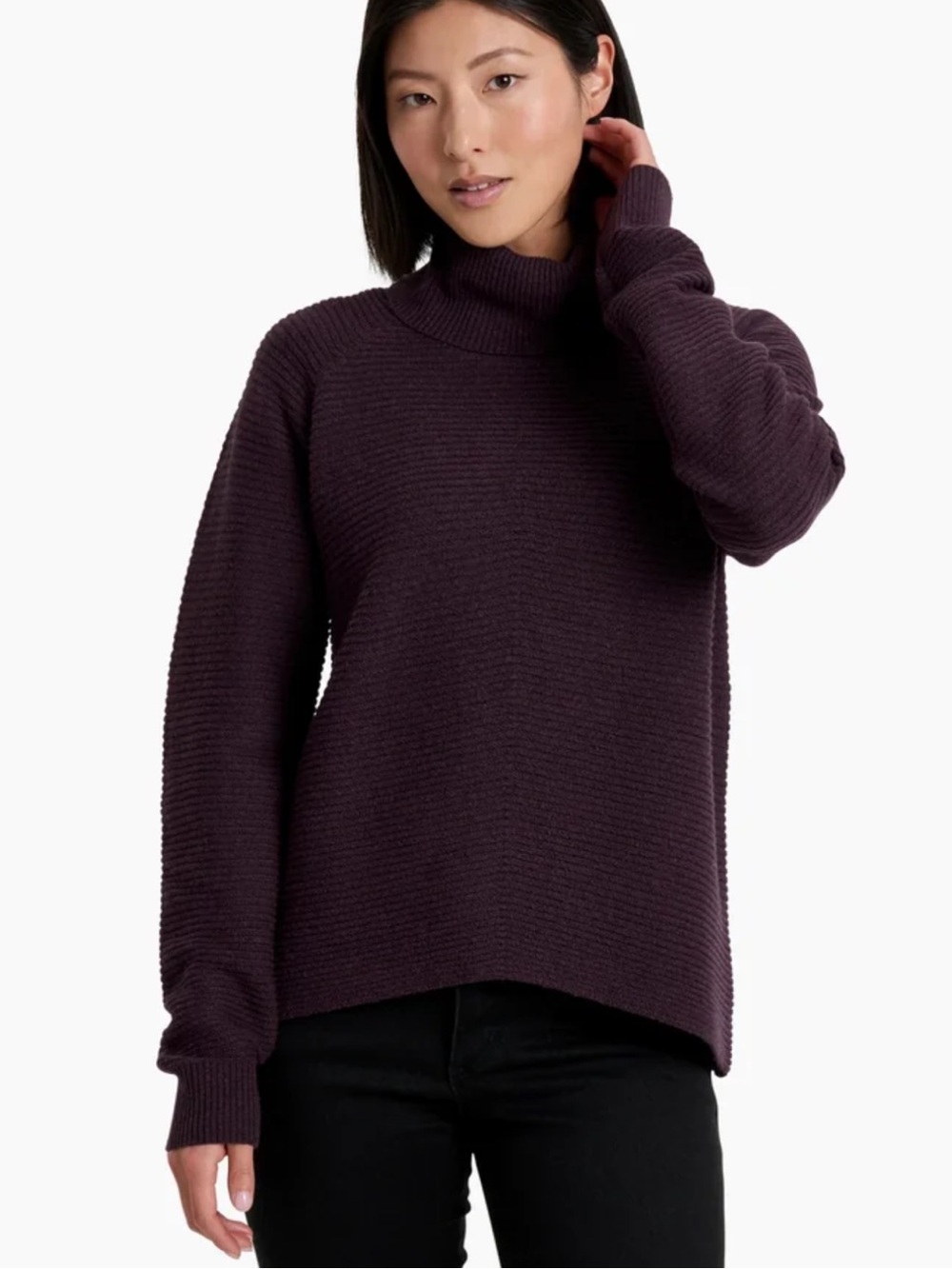 KUHL Women's Solace Turtleneck Sweater Size M in Ganache